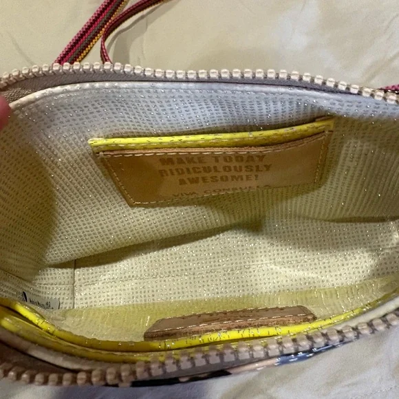 Consuela Leopard Crossbody Bag with Pink and Tan Strap - Picture 4 of 16